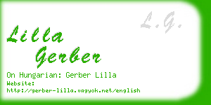 lilla gerber business card